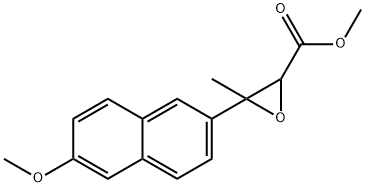 METHYL 3-(6-METHOXY-2-NAPHTHYL)-3-METHYL GLYCIDATE 化学構造式