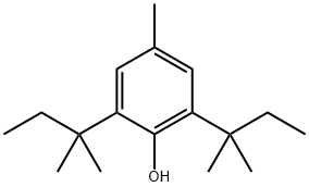 2,6-ジ-tert-ペンチル-4-メチルフェノール 化学構造式