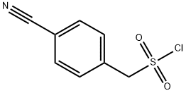 (4-氰基苯基)甲烷磺酰氯 结构式