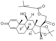 Triamcinolone hexacetonide Struktur