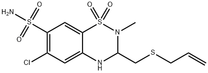 美沙噻嗪, 5611-64-3, 结构式