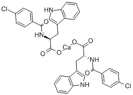 4-CHLOROBENZOYL-L-TRYPTOPHAN CALCIUM SALT Structure