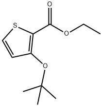 3-tert-Butoxy-2-thiophenecarboxylic acid ethyl ester Struktur