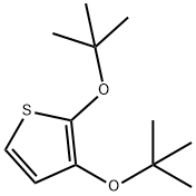 2,3-Di-tert-butoxythiophene Structure