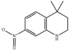 Quinoline, 1,2,3,4-tetrahydro-4,4-diMethyl-7-nitro- Structure