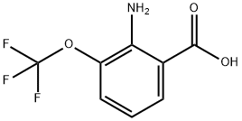 2-アミノ-3-(トリフルオロメトキシ)安息香酸 化学構造式