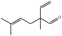 2,5-dimethyl-2-vinylhex-4-enal Struktur