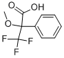 (+/-)-ALPHA-METHOXY-ALPHA-TRIFLUOROMETHYLPHENYLACETIC ACID Struktur