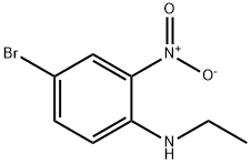 4-ブロモ-N-エチル-2-ニトロアニリン 化学構造式