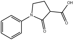 1-PHENYL-2-OXO-3-PYRROLIDINECARBOXYLIC Struktur
