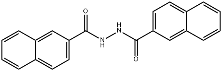 N2-[(2-ナフタレニル)カルボニル]-2-ナフタレンカルボヒドラジド 化学構造式