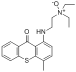N-(4-メチル-9-オキソ-9H-チオキサンテン-1-イル)-N',N'-ジエチル-1,2-エタンジアミンN'-オキシド 化学構造式
