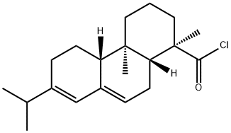 (1R)-1,2,3,4,4a,4bα,5,6,10,10aα-デカヒドロ-1β,4aβ-ジメチル-7-イソプロピル-1α-フェナントレンカルボン酸クロリド 化学構造式