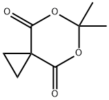 6,6-DIMETHYL-5,7-DIOXASPIRO[2.5]OCTANE-4,8-DIONE Struktur