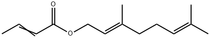 2-丁酸-3,7-二甲基-2,6-辛二烯基酯, 56172-46-4, 结构式