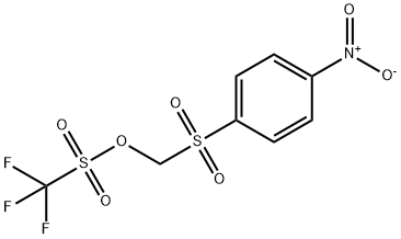 [(4-Nitrophenyl)sulfonyl]methyltrifluoromethanesulfonate Struktur