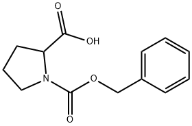 1-[(BENZYLOXY)CARBONYL]PYRROLIDINE-2-CARBOXYLIC ACID Struktur