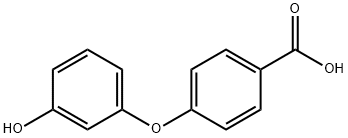 4-(3-ヒドロキシフェノキシ)安息香酸 化学構造式