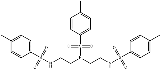 N,N',N''-トリス(p-トルエンスルホニル)ジエチレントリアミン 化学構造式