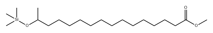 15-[(Trimethylsilyl)oxy]hexadecanoic acid methyl ester Struktur