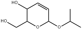 3,6-ジヒドロ-3-ヒドロキシ-6-(1-メチルエトキシ)-2H-ピラン-2-メタノール 化学構造式