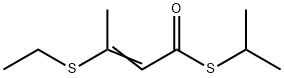 3-(エチルチオ)-2-ブテンチオ酸S-イソプロピル 化学構造式