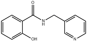 2-hydroxy-N-(pyridin-3-ylmethyl)benzamide Struktur