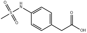 4-(甲基磺酰胺)苯乙酸 结构式