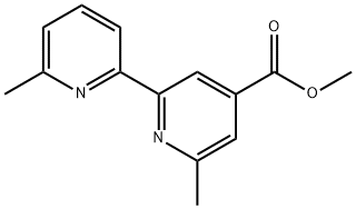 6,6'-二甲基-[2,2'-联吡啶]-4-羧酸甲酯,562086-30-0,结构式