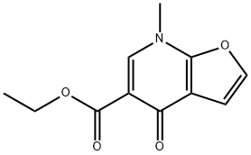 Furo[2,3-b]pyridine-5-carboxylic  acid,  4,7-dihydro-7-methyl-4-oxo-,  ethyl  ester|