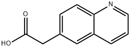 6-喹啉乙酸,5622-34-4,结构式