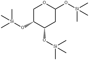 1-O,3-O,4-O-トリス(トリメチルシリル)-2-デオキシ-D-erythro-ペントピラノース 化学構造式