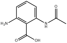 2-ACETYLAMINO-6-AMINOBENZOICACID Struktur