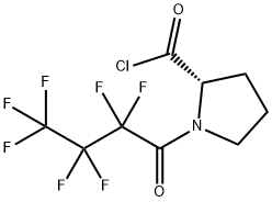 N-heptafluorobutyrylproline Structure