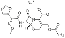 头孢呋辛钠 结构式