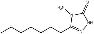 4-Amino-5-heptyl-3-mercapto-1,2,4-triazole Structure