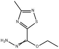 3-Methyl-1,2,4-thiadiazole-5-carbohydrazonic acid ethyl ester Struktur
