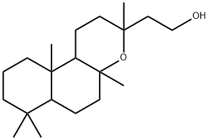ドデカヒドロ-3,4a,7,7,10a-ペンタメチル-1H-ナフト[2,1-b]ピラン-3-エタノール 化学構造式