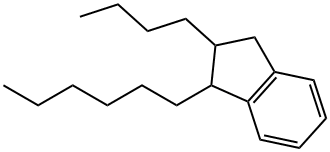 2-Butyl-1-hexyl-2,3-dihydro-1H-indene Struktur