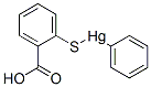 Phenyl(2-carboxyphenylthio)mercury(II) Struktur