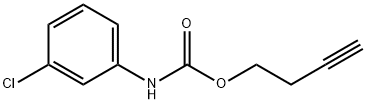 (3-クロロフェニル)カルバミン酸3-ブチニル 化学構造式
