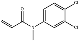 N-(3,4-ジクロロフェニル)-N-メチルプロペンアミド 化学構造式