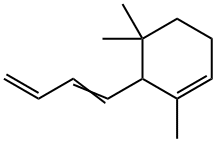 1,5,5-Trimethyl-6-(1,3-butadiene-1-yl)-1-cyclohexene Struktur