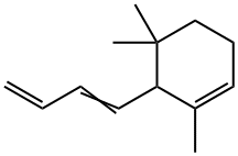1,5,5-Trimethyl-6-(1,3-butadiene-1-yl)-1-cyclohexene,56248-15-8,结构式