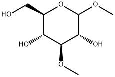 Methyl 3-O-methyl-D-glucopyranoside Struktur