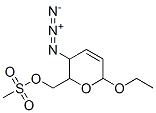 3-Azido-6-ethoxy-3,6-dihydro-2H-pyran-2-methanol methanesulfonate Struktur