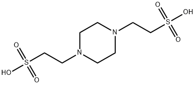 1,4-哌嗪二乙磺酸,5625-37-6,结构式