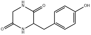 (3S)-3-((4-HYDROXYPHENYL)METHYL)-2,5-PIPERAZINEDIONE Struktur