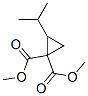2-(1-Methylethyl)-1,1-cyclopropanedicarboxylic acid dimethyl ester Struktur