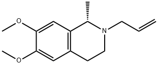 (1S)-2-Allyl-6,7-dimethoxy-1-methyl-1,2,3,4-tetrahydroisoquinoline Struktur